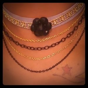 Bedazzle Pearls Choker Necklace